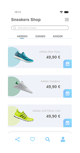 Adobe XD Template Sneakers Shop