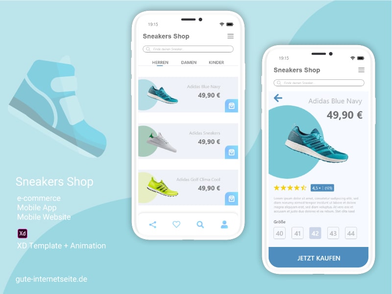 App Design Sneakers Shop