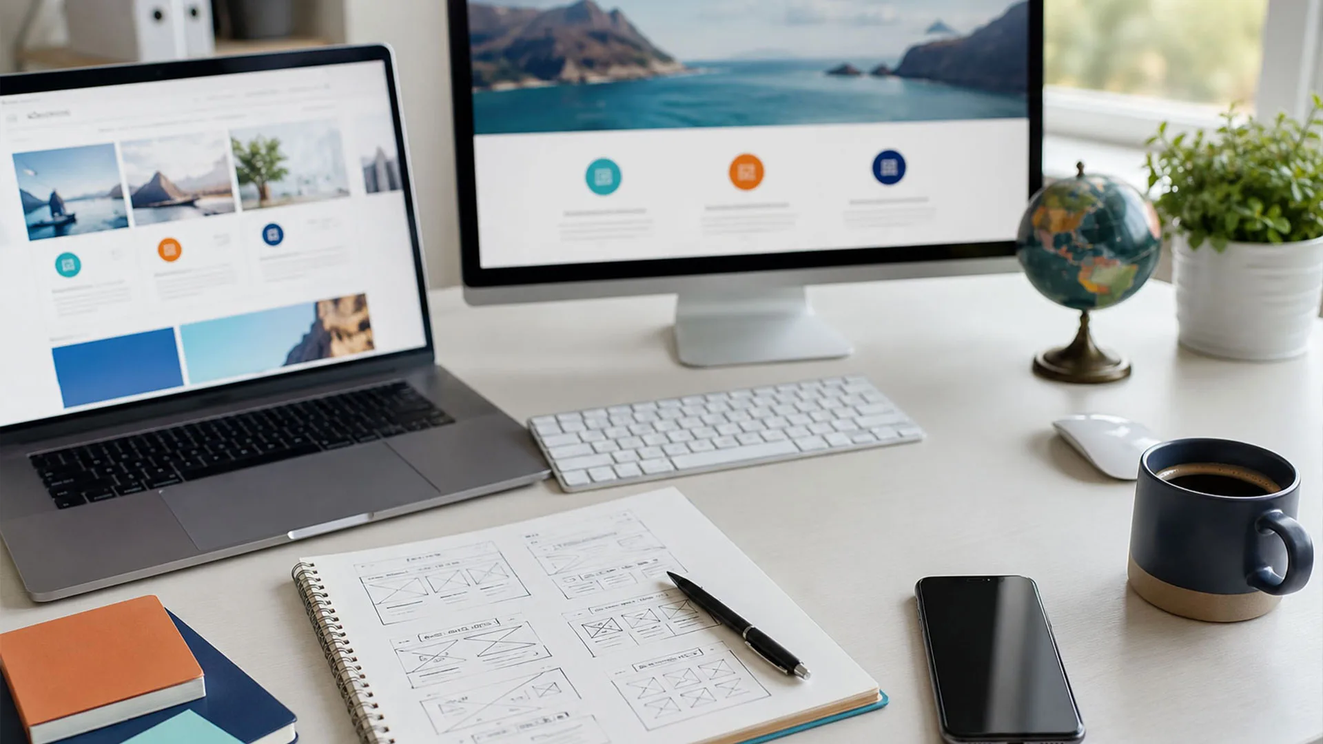 Überblick über die digitalen Leistungen von Webseite Online Design