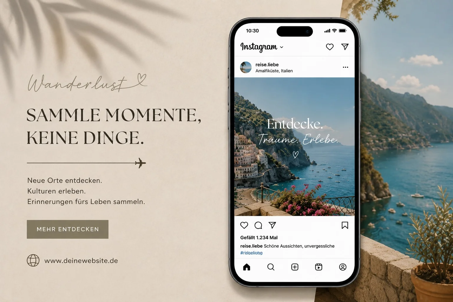 Tools 3 TravelPost: aus einem Reiseangebot entsteht ein fertiger Social-Media-Post für Instagram und Facebook