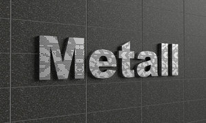 Metall 3D Render Schrift Photoshop
