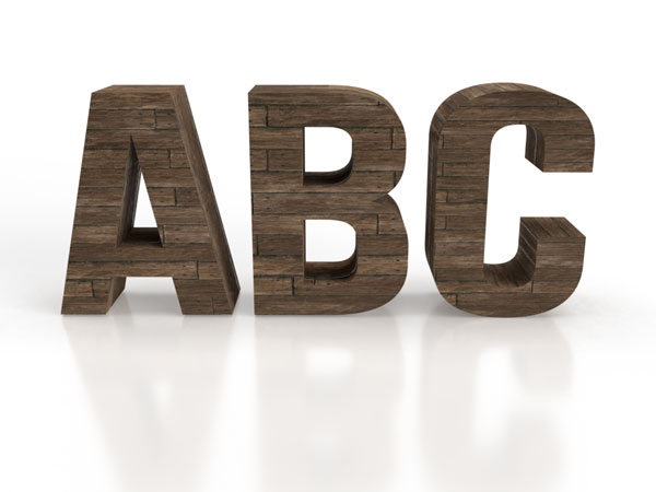Grafik Design 19 3D-Letters-holz-bretter