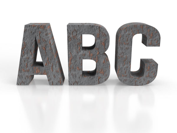 Grafik Design 27 3D-Letters-stein-mauer